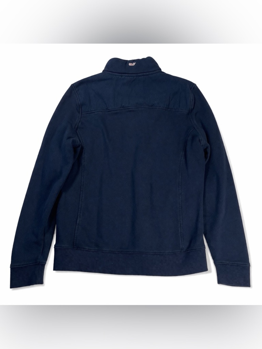 Vineyard Vines Navy Quarter Zip Pullover Small Preppy Coastal Classic - Picture 4 of 15
